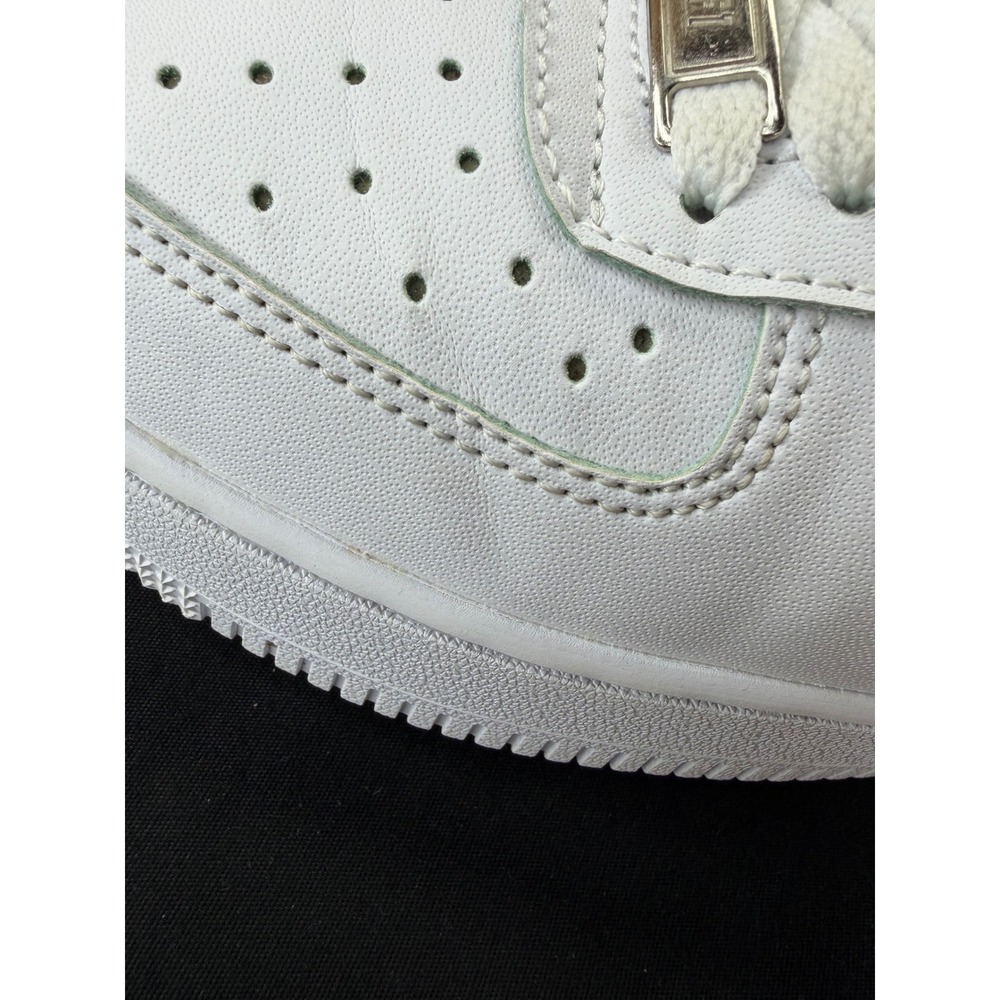 Nike Air Force 1 Low Animal Cow Print White Mustard Yellow Sneakers Womens 7.5 - Picture 15 of 16